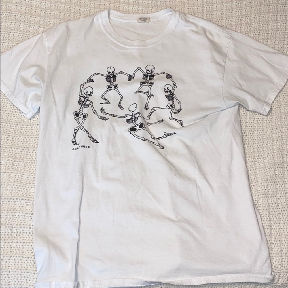 brandy melville skeleton tee